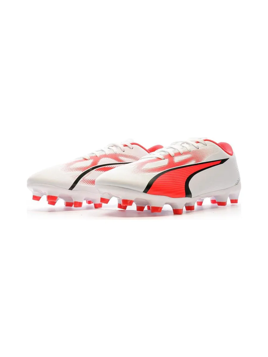 Chaussures de football Blanc/Rouge Homme Puma Ultra Play FG/AG 107423-01 6