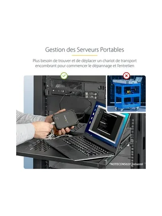 KVM Console to USB Laptop Crash Cart 10