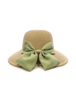 Chapeau de Paille Vert Femme Via Lorenzo Bohème 3