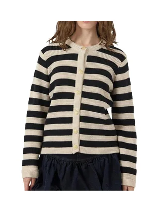 Gilet Beige/Noir Femme YAS 26037607 1