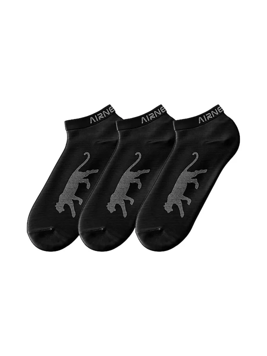 X3 Paires de chaussettes Noir Homme Airness 1/214/96 2