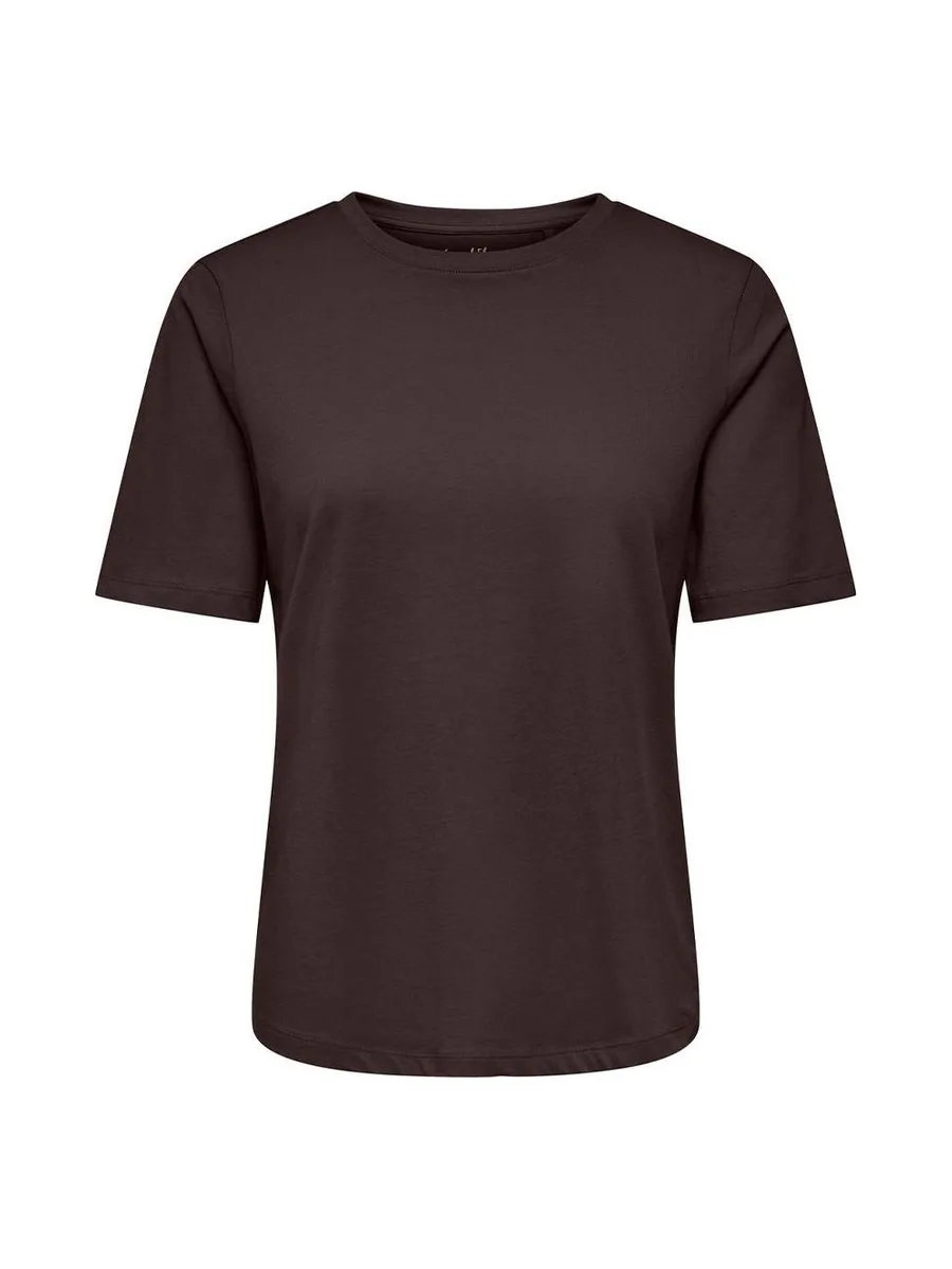 T-Shirt Marron Foncé Femme Only Happy 2