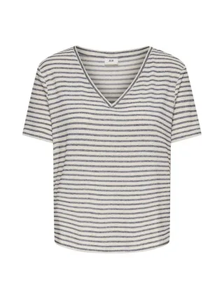 T-Shirt Beige/Marine Femme JDY Korna 1