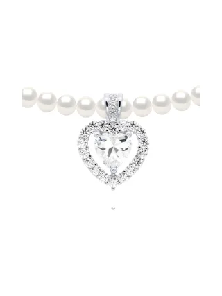 Collier Véritables Perles d'Eau Douce Semi-Rondes 5-6 mm — Argent 925 Millièmes — 45 cm 1