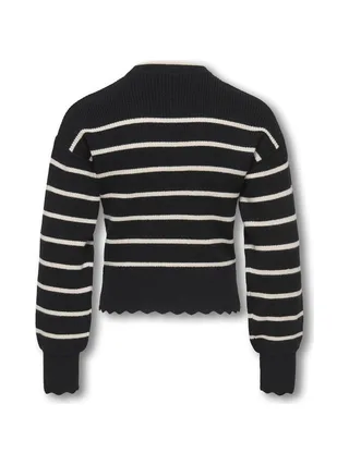 Pull Noir/Blanc Fille Kids ONLY Kogibi 2