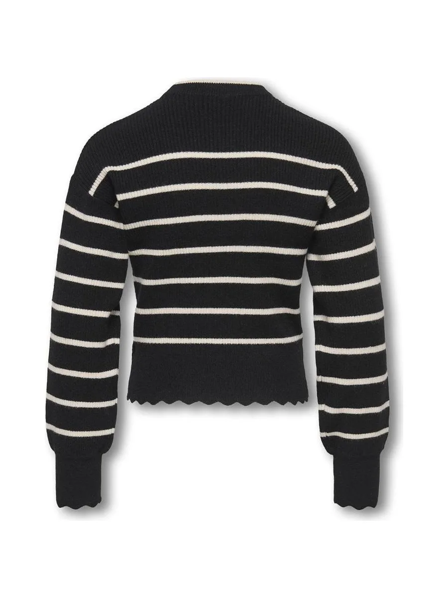 Pull Noir/Blanc Fille Kids ONLY Kogibi 3