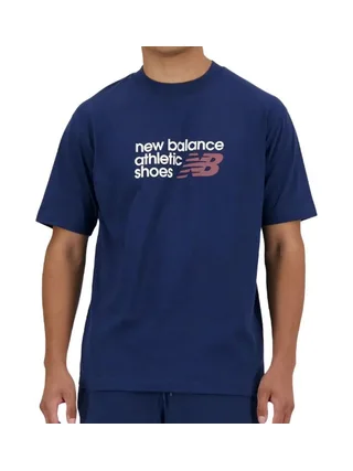 T-shirt Marine Homme New Balance Brand 1