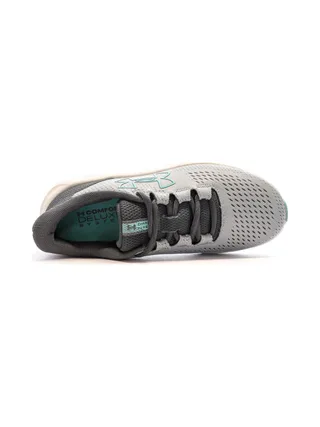 Chaussures de Running Grise/Turquoise Femme Under Armour Charged Pursuit 4