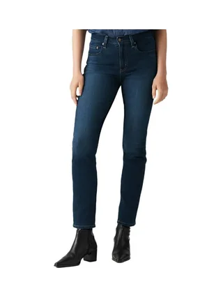 Jean 724 Bleu Foncé Femme Levi's High Rise Straight 18883-0011 1