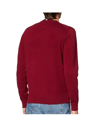 Pull Bordeaux Homme Tommy Hilfiger Pima MW0MW28047 2