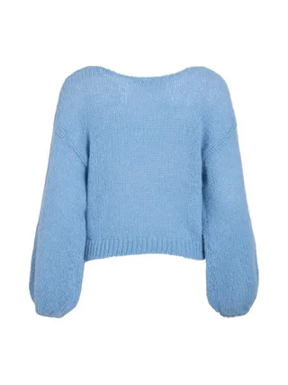 Pull Bleu Femme Vila Choca 2
