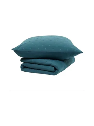 Couvre lit Bleu Canard Today 260x240cm 2