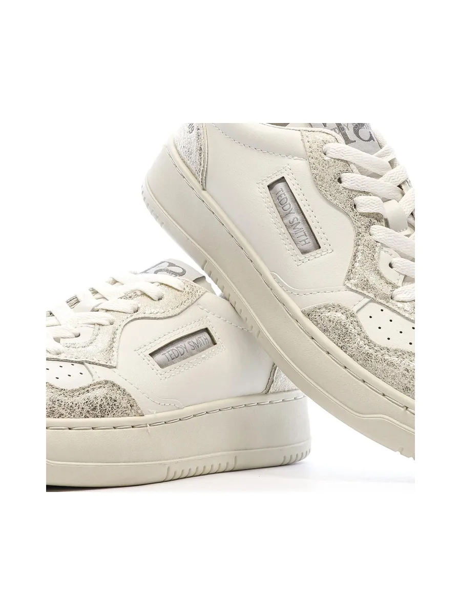 Baskets Or/Ecru Femme Teddy Smith 120540 8