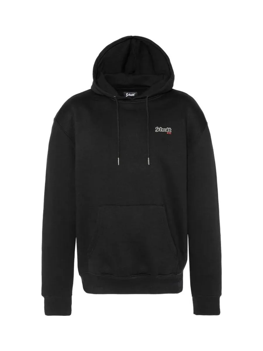 Sweat à Capuche Noir Homme Schott Schott Cap Petit 1