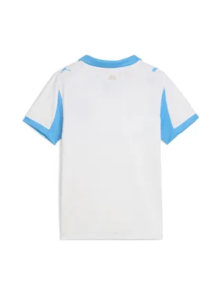 OM Maillot de football Blanc/Turquoise Garçon Puma Home 2