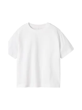 T-Shirt Blanc Fille Name it Vobbo 1