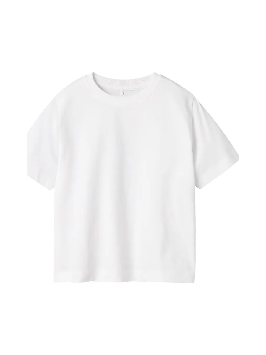 T-Shirt Blanc Fille Name it Vobbo 2