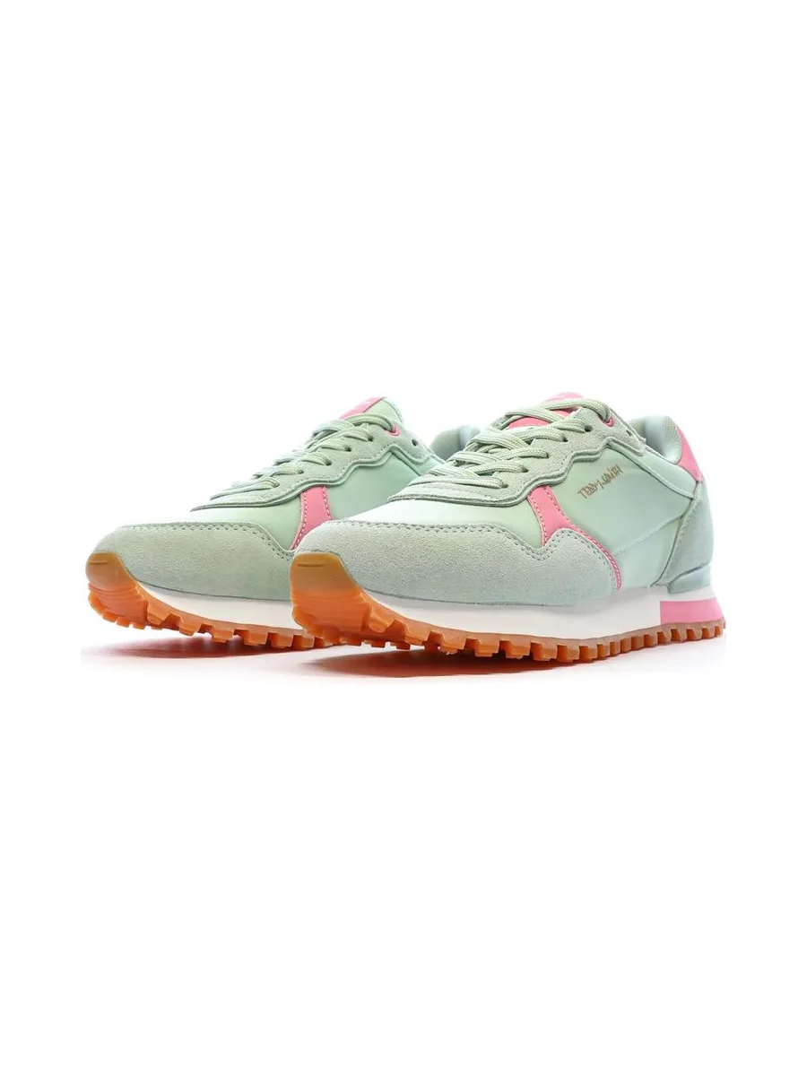 Baskets Verte/Rose Femme Teddy Smith 120515 7