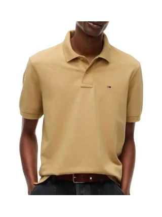 Polo Beige Foncé Homme Tommy Hilfiger Regular 1
