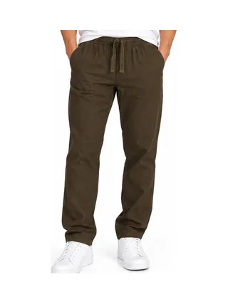 Pantalon fluide Kaki Homme RMS26 Lin 1