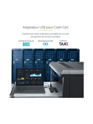 KVM Console to USB Laptop Crash Cart 8