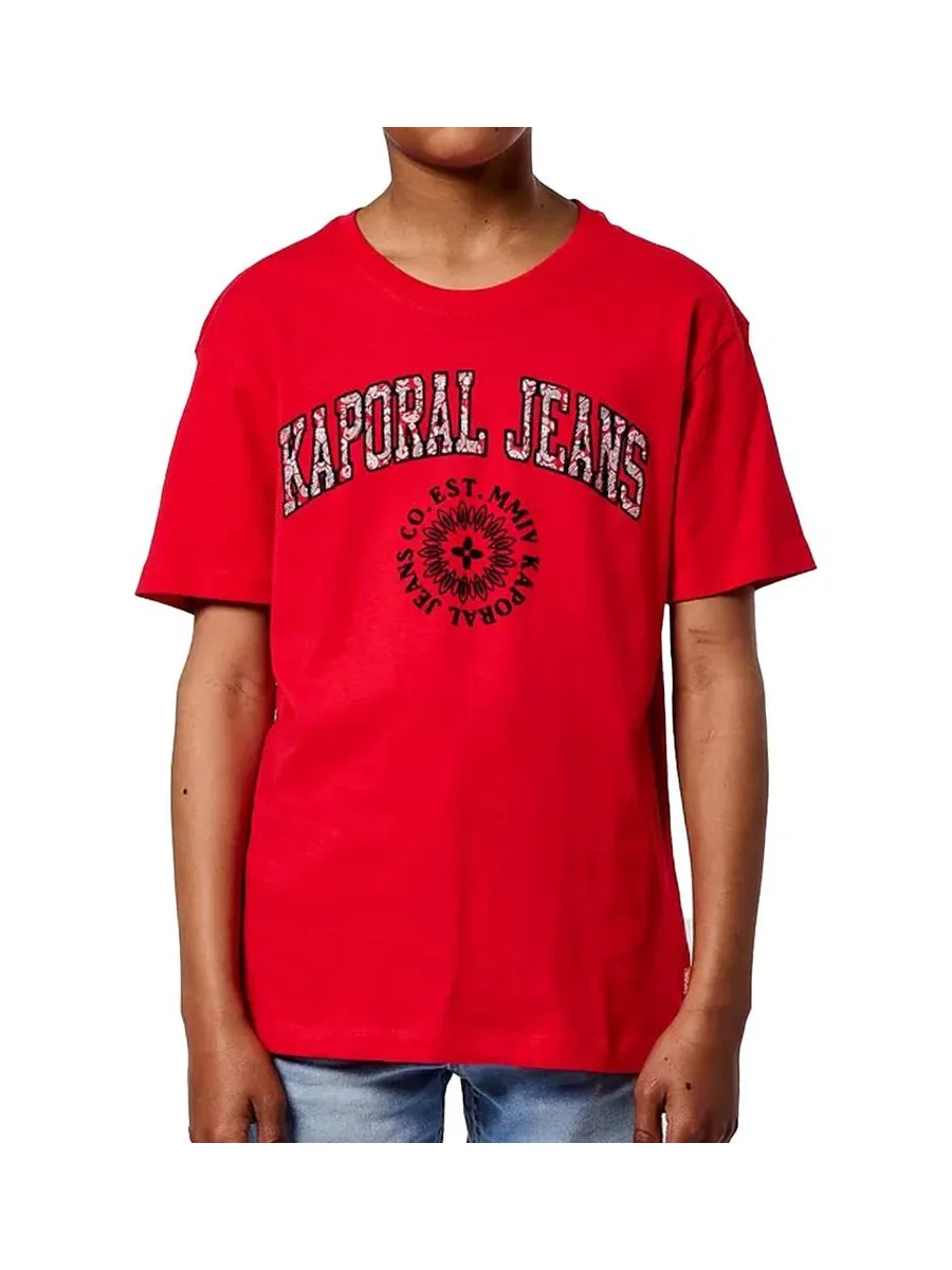 T-Shirt Rouge Garçon Kaporal Olla 1