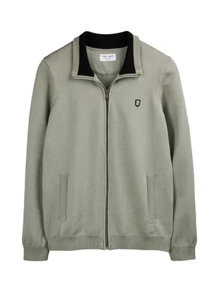 Sweat Zippé Vert Homme Teddy Smith Martyn 1