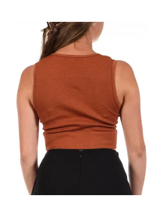 Brassière de Sport Marron Femme No Publik Iris Terre 2
