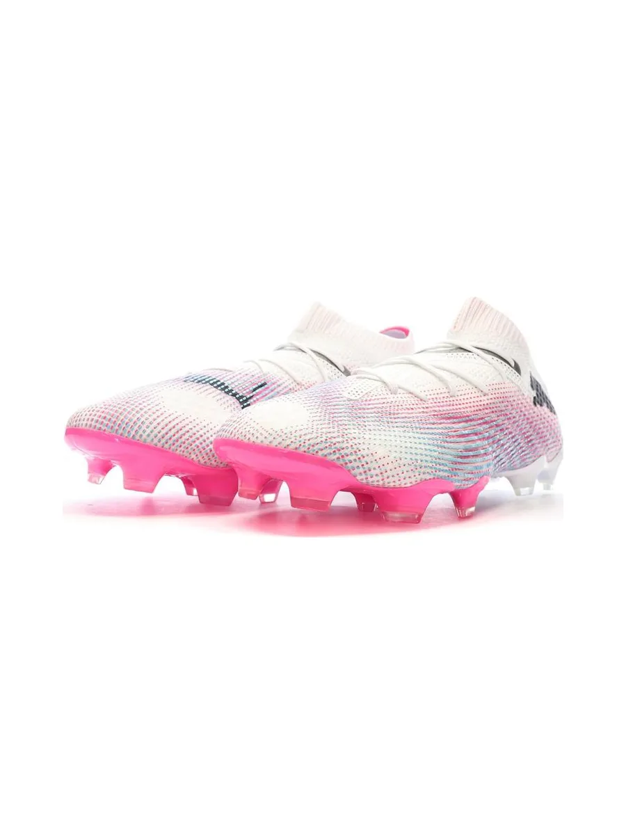 Chaussures de foot Blanches/Roses Homme Puma Future 7 Ultimate 7