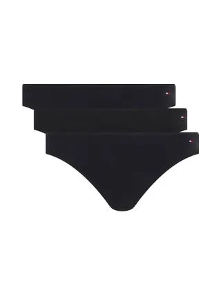 x3 Culottes Noires Femme Tommy Hilfiger Dipped 1