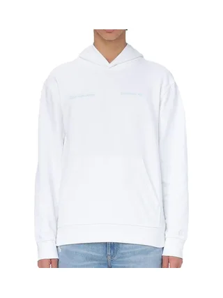 Sweat à capuche Blanc Homme Calvin Klein Jeans Big Box Logo 1