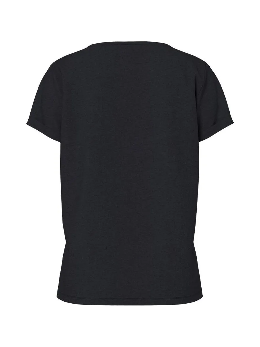 T-Shirt Noir Femme Pieces Pcoda 3