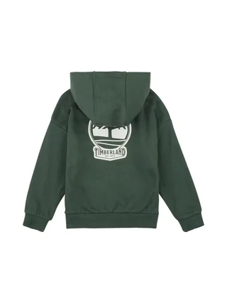 Sweat Zippé Vert Foncé Garçon Timberland T60451 2