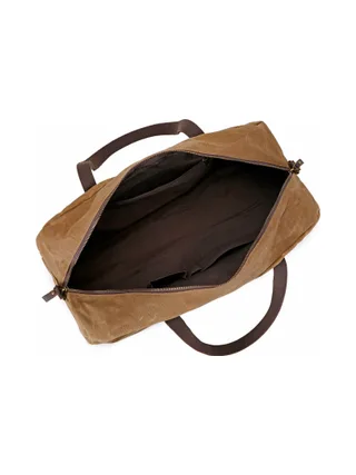 BOB - Sac de voyage en cuir véritable et toile enduite - Bleu 14
