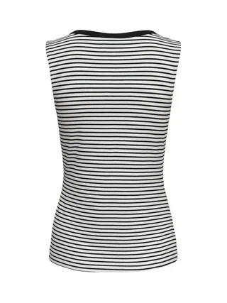 Débardeur Noir/Blanc Femme JDY Sissy 2