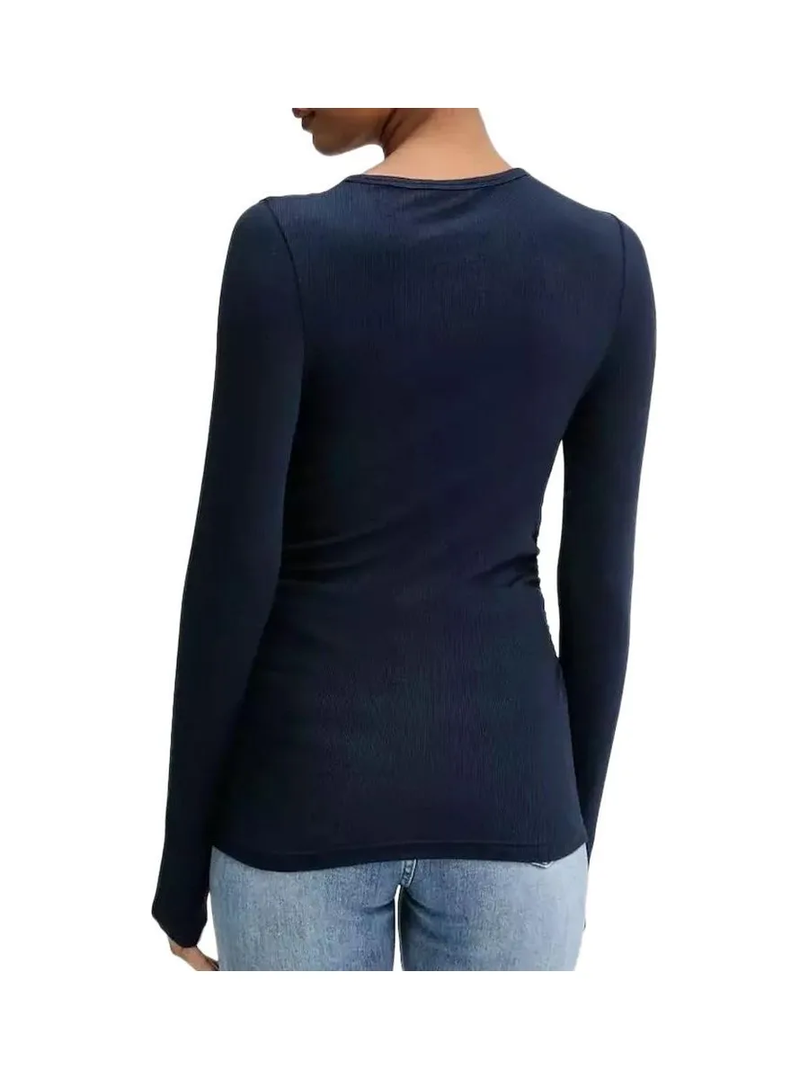 T-shirt Marine Femme Tommy Hilfiger Tjw Slim Ruched 3