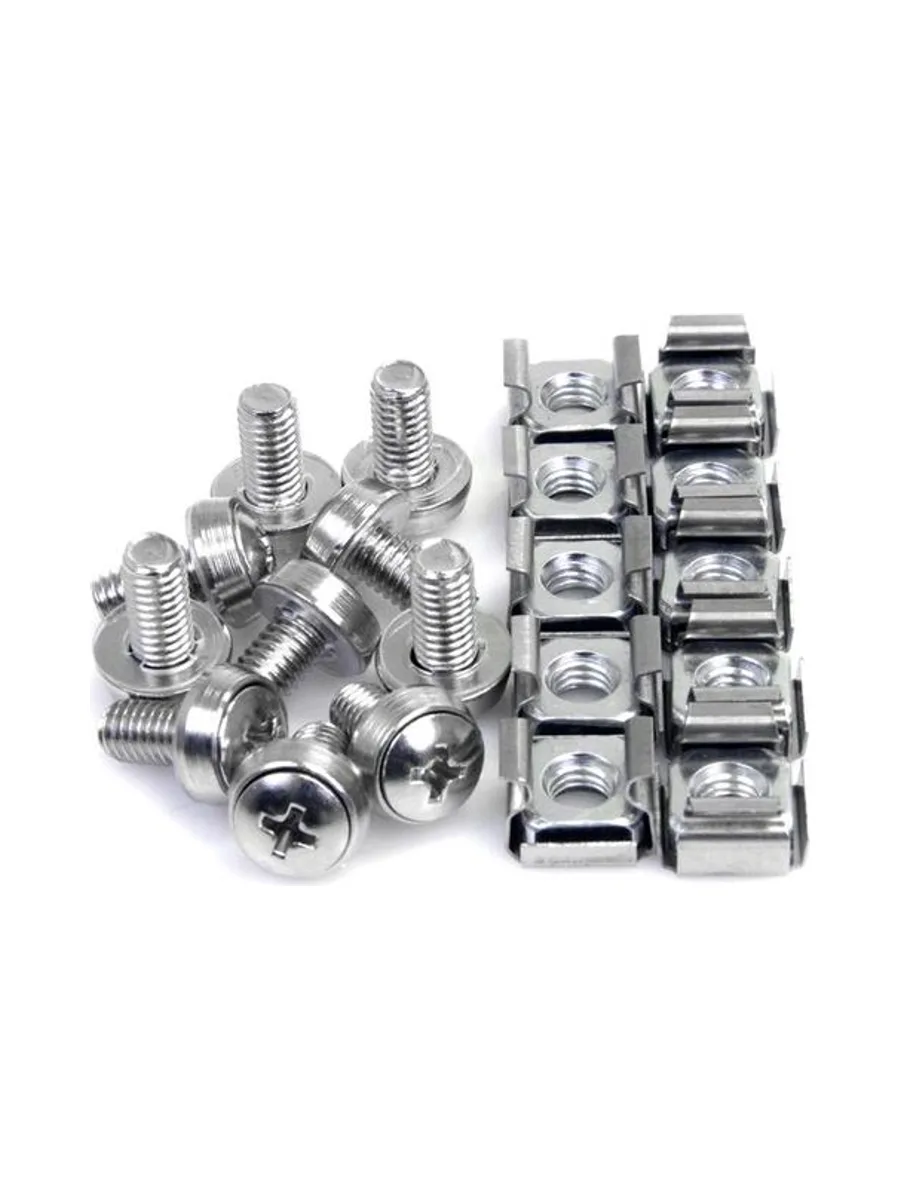 50 Pkg M6 Mounting Screws and Cage Nuts 2