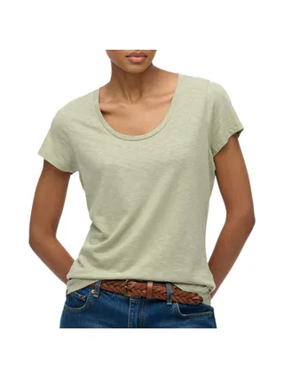T-shirt Vert Femme Superdry Studios Scoop 1