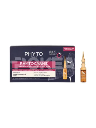 Phyto Phytocyane Woman Treatment Set - Reactive 60ml - 12x5ml - Ampoules Anti Hair Loss 1