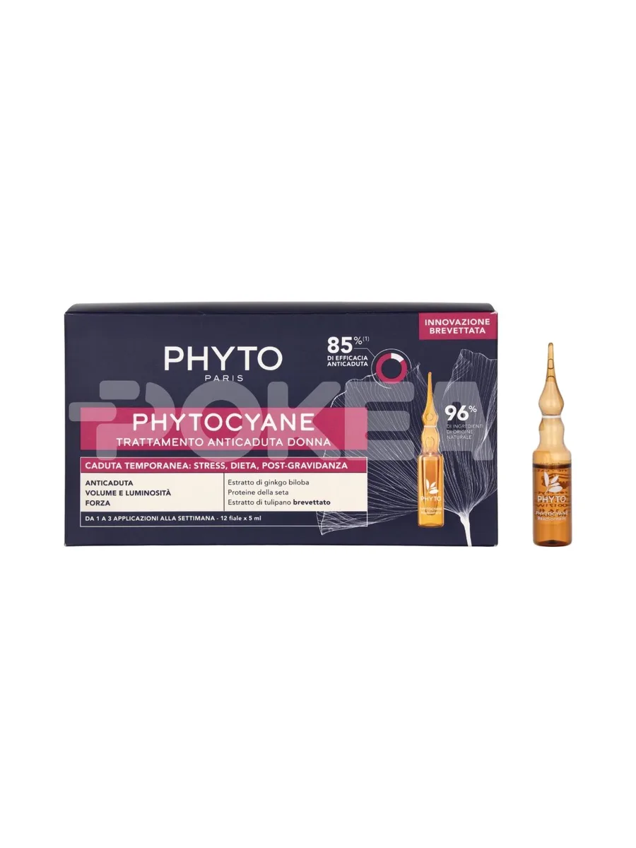 Phyto Phytocyane Woman Treatment Set - Reactive 60ml - 12x5ml - Ampoules Anti Hair Loss 1