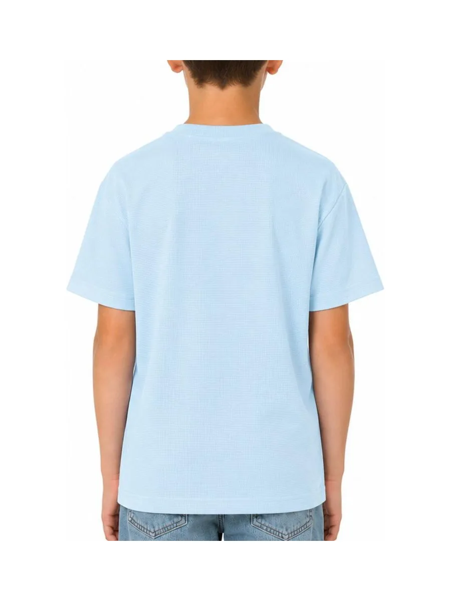 T-Shirt Bleu Clair Garçon Paname Brothers Poly Indigo 2