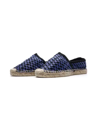 Espadrilles Damier Bleu/Noir Homme Ushuaia Dimitri 6