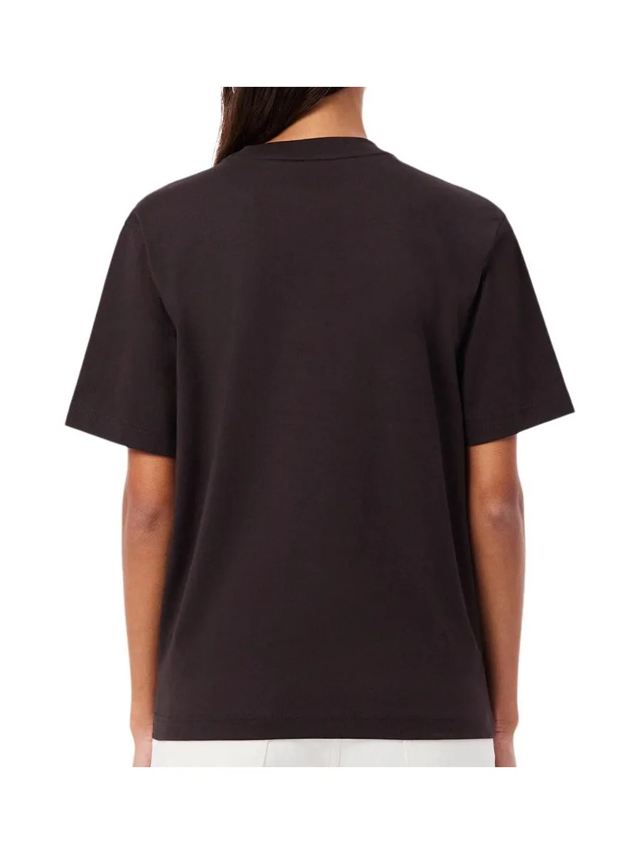 T-shirt Marron Foncé Femme Lacoste TF7215 3