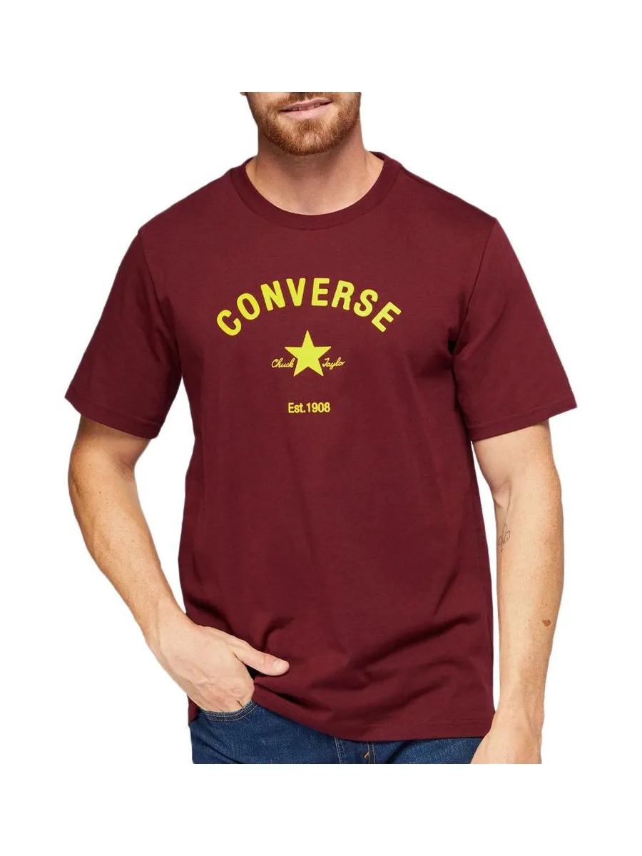 T-Shirt Bordeaux Homme Converse Deep 2