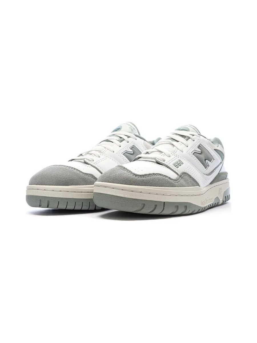 Baskets Blanches/Grises Femme New Balance Bb550 7