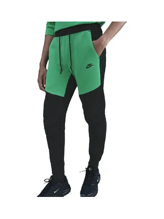 Jogging Noir/Vert Homme Nike M Nk Tch Flc 1