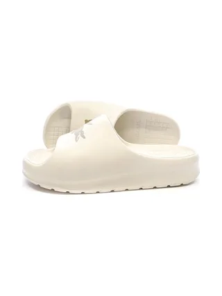Claquettes Beiges Femme Lacoste Serve Slide 2.0 1