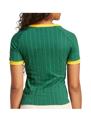 T-Shirt Vert/Jaune Femme Adidas Graphic 2