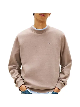 Sweat Taupe Homme Tommy Hilfiger Reg Flag Crews 1
