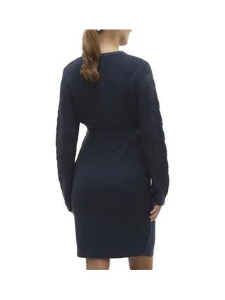 Robe Pull de Grossesse Marine Femme Mamalicious Newlina 2